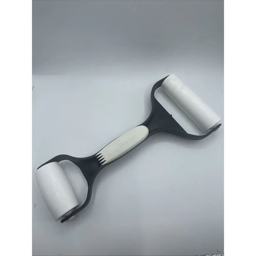 The Pampered Chef Bakers Roller Dual Rolling Pin #1485 With Pastry Fork Dough